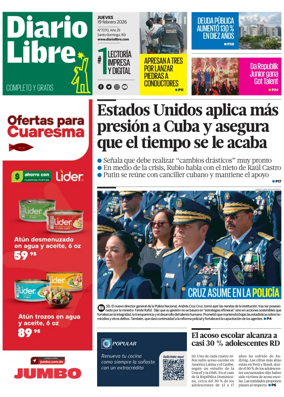 Cover of Diario Libre (Republica Dominicana)