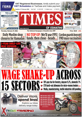 Cover of Times of Eswatini
