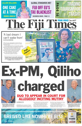 Cover of The Fiji Times