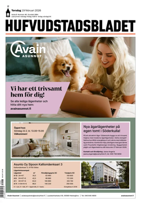 Cover of Hufvudstadsbladet