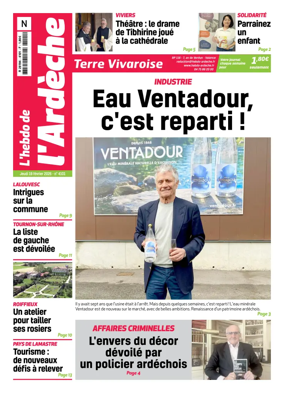 Cover of L'Hebdo de l'Ardeche – edition Nord