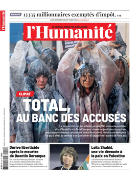 Cover of L'HUMANITE