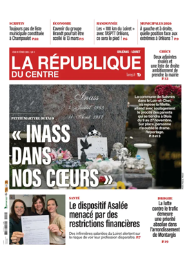 Cover of La Republique du Centre (Orleans - Loiret))