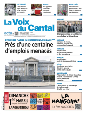 Cover of La Voix du Cantal