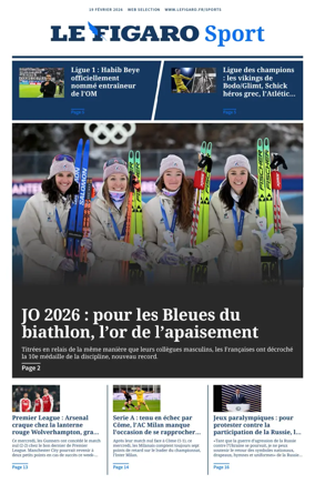 Cover of Le Figaro Sport