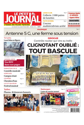 Cover of Le Petit Journal - L'hebdo des Hautes-Pyrenees