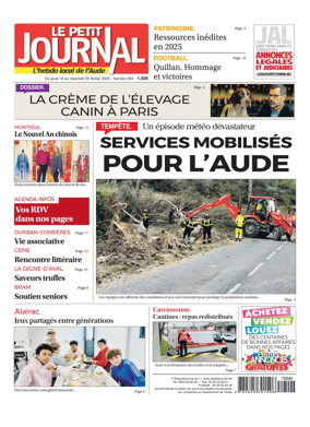 Cover of Le Petit Journal - L'hebdo local de l'Aude