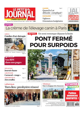 Cover of Le Petit Journal - L'hebdo local du Lot