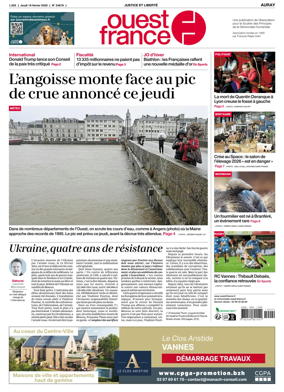 Cover of Ouest France (Auray)