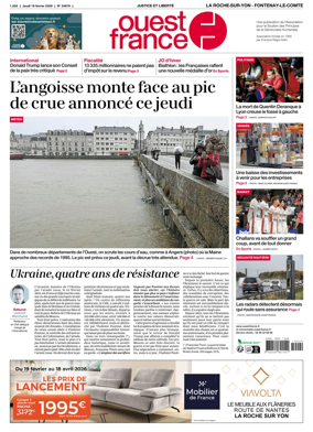 Cover of Ouest France (La Roche-sur-Yon - Fontenay-le-Comte)