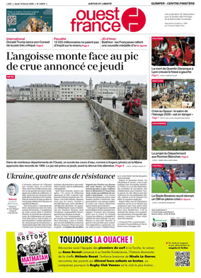 Cover of Ouest-France (Quimper Centre-Finistere)