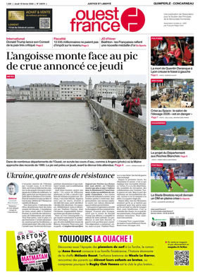 Cover of Ouest-France (Quimperle Concarneau)