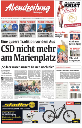 Cover of Abendzeitung Munchen