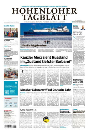 Cover of Hohenloher Tagblatt