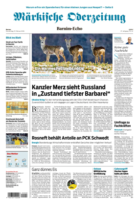 Cover of Markische Oderzeitung Bernau