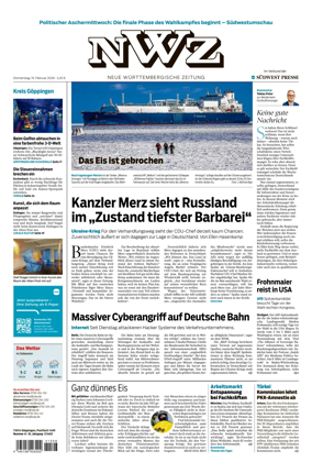 Cover of NWZ – Neue Wurttembergische Zeitung
