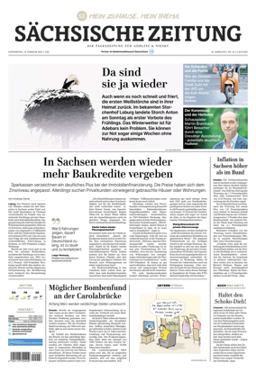 Cover of Sachsische Zeitung (Gorlitz & Niesky)