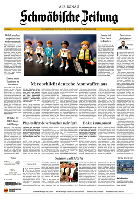 Cover of Schwabische Zeitung (Alb-Donau)