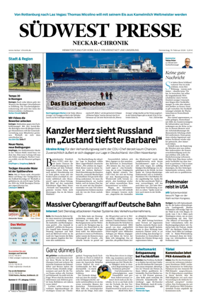 Cover of SUDWEST PRESSE - Neckar-Chronik