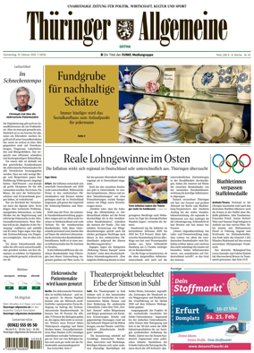 Cover of Thuringer Allgemeine (Gotha)