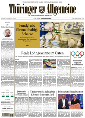 Cover of Thuringer Allgemeine (Muhlhausen)