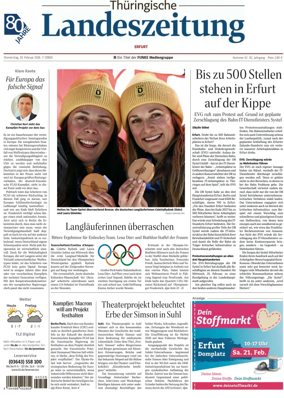 Cover of Thuringische Landeszeitung (Erfurt)