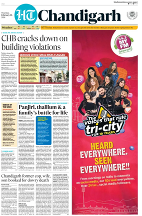 Cover of Hindustan Times (Chandigarh) - Live