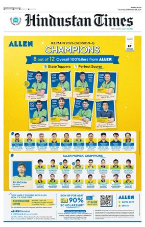 Cover of Hindustan Times Thane