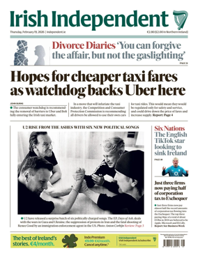 Cover of Irish Independent