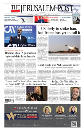Cover of The Jerusalem Post