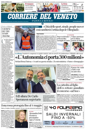 Cover of Corriere del Veneto (Padova e Rovigo)