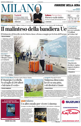 Cover of Corriere della Sera (Milano)