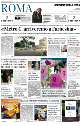 Cover of Corriere della Sera (Roma)