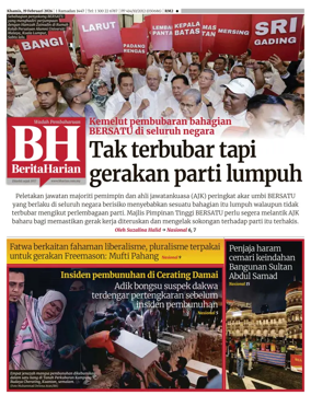 Cover of Berita Harian
