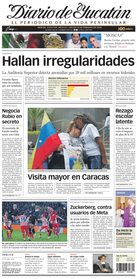 Cover of Diario de Yucatan