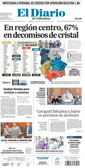 Cover of El Diario de Chihuahua