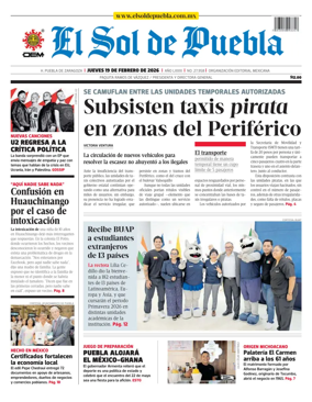 Cover of El Sol de Puebla
