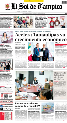 Cover of El Sol de Tampico