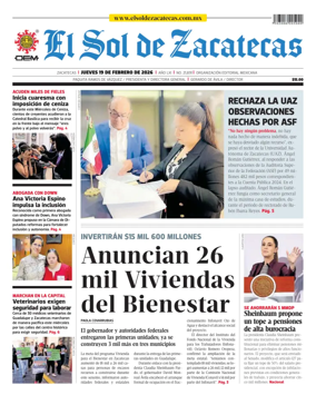 Cover of El Sol de Zacatecas