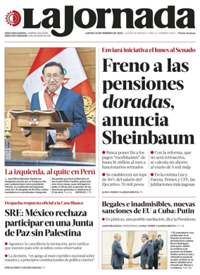 Cover of La Jornada