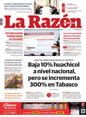 Cover of La Razon de Mexico