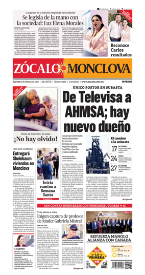 Cover of Zocalo Monclova