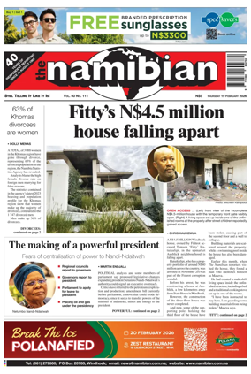 Cover of The Namibian