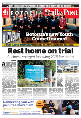 Cover of Rotorua Daily Post