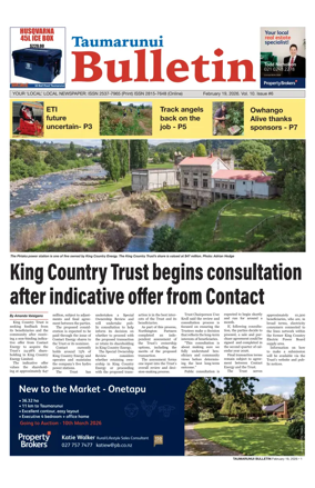 Cover of Taumarunui Bulletin