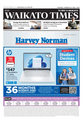 Cover of Waikato Times