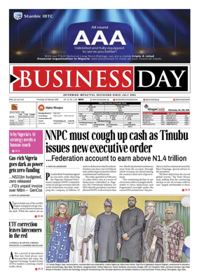 Cover of Business Day (Nigeria)