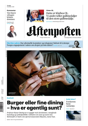 Cover of Aftenposten