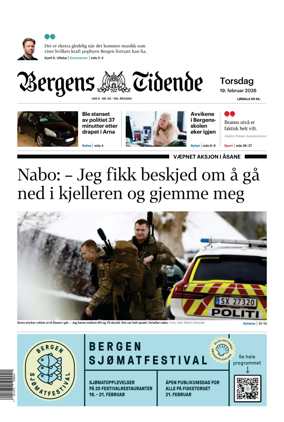 Cover of Bergens Tidende