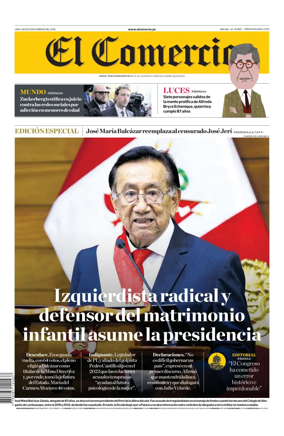 Cover of Diario El Comercio